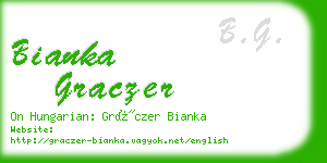 bianka graczer business card